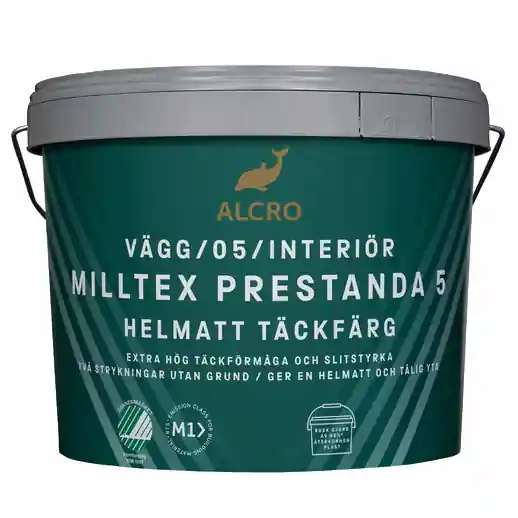 Milltex Prestanda 5 Helmatt Täckfärg - Alcro - täckfärg